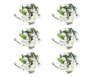 1.8m Fleurs artificielles décoratives 6 pièces Guirlande de fleurs artificielles Guirlande de fleurs pour porte, mariage, fête, mur, décoration de salon