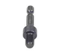 1 adaptateur de douille autotaraudeuse avec perceuse électrique à tige | Porte-embout à changement rapide en acier avec filetage interne M6M8M10 et dents externes Vis à tête double et écrou