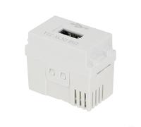 1 adaptateur d'interface de module d'alimentation USB 21 A, port de charge rapide pour téléphone portable, MP4, prise murale en métal ABS, accessoire blanc pour décoration de maison et hôtel (1 pièce)