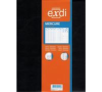 1 Agenda Semainier civil Mercure 2027 - Janvier 2027 à décembre 2027 - Noir - Format: 21x27cm - Exdi