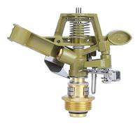 1 Arroseur Jardin, Filetage G3/4, Alliage Aluminium, Rotation 360°, Buse Réglable, Irrigation Pelouse Label