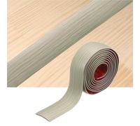 1 Bande De Transition Sol Auto-adhésive M/2 M/3 Mètres X 4 Cm | Bord de ligne d'écart de bande de couture de seuil de porte pressé(Gray wood grain,3.0m)