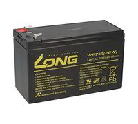 1 batterie au plomb AGM 12 V 7 Ah longue WP7-12 28 W VDs Faston F2 6,3 mm compatible gel plomb 7,2 Ah 8 Ah 9 Ah
