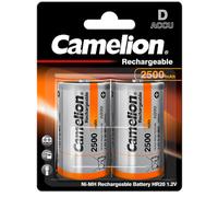 1 batterie Camelion Recharge NI-MH 2500mAh D 1,2 volts blister de 2 HR20