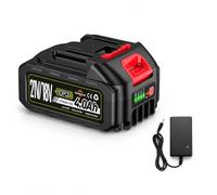 1 batterie d'outil électrique 21 V 4,0 Ah pour taille-haie, tondeuse à gazon, souffleur, débroussailleuse, débroussailleuse, nettoyeur haute pression, coupe-bordure, batterie de rechange pour Makita
