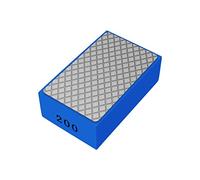 1 bloc de ponçage diamant à main pour meulage de verre tranchant - Bloc de ponçage à main pour poncer le polissage, le marbre, le carrelage, la céramique (200#)