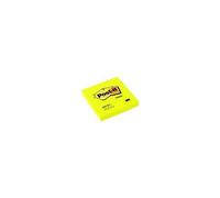 Post-it Notes repositionnables 76 x 76 mm - Jaune néon - Bloc de 100 feuilles