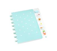 1 bloc-notes à spirales avec couverture colorée, design ergonomique, respectueux des yeux, papier pour étudiant, bureau, écriture essentielle, carnet de notes