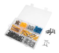 1 Boîte Ancrages Muraux et Jeu de Vis, Kit Multifonction | Acier au Carbone et Caoutchouc, Forte Tenue, pour Projets D’ingénierie et Usage Professionnel