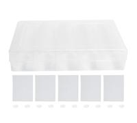 1) Boîte de rangement transparente de 100 pièces avec capsules de 17/20/25/27/30 mm, étui en plastique transparent pour collectionneurs, comprend 100 coussinets en mousse EVA. 2)