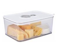 1 Boite Fromage 1650 Ml,Couvercle Hermétique,Dateur Intégré,Design Empilable,Matériau Transparent,Kitchen