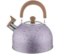 1 Bouilloire sifflante,acier inoxydable 201,fond plat,poignée en bois,2L 3L 4L,cuisine gaz induction Label