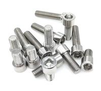 1 boulon à tête cylindrique à six pans creux en alliage de titane M1.6 M2 M2.5 M3 M4 M5 M8 M10 M12 M14 M16 TC4 GR5(18mm,M3)