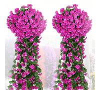 1 bouquet de 85 cm/33,5 po Orchidée araignée violette artificielle - Fabriquée avec des pétales en soie synthétique violet royal, convient pour la décoration de la maison et du jardin, le mariage, l'i