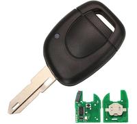 1 Bouton Clio 2 Clé télécommande Coque de vec 433MHz Puce PCF7946 pour Renault Clio 2 Kangoo 1 Twingo Master 2001 2006 Coque