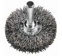 1 brosse circulaire Klingspor 358346 - Diamètre : 50 x largeur : 9 x tige : 6 mm - Pour acier inoxydable