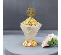 1 brûle-encens en forme de rose en fer Taille UniqueABS