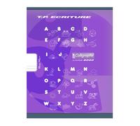 1 Cahier piqué 32 pages 90 g. Couverture en carte offset. Cahiers maternelles TP Chatelles violet