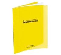 Conquérant 28792 Cahier Classique Piqûre Couverture Transparent Polypropylène Rigide A4 Papier Jaune