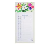 1 Calendrier Bloc Mensuel 2026 Fleurs - Format : 16x33cm - Janvier à décembre 2026 - Visuel aléatoire - Exacompta