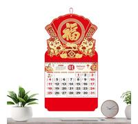 1 calendrier mural Year of the Horse, 68 x 37 cm Planning Tools | Calendrier suspendu 2026, pour multi-pièces pour artists Home School Living Room Bedroom Study Restaurant Classroom Office