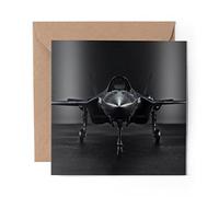 1 carte de vœux (insert photo) - F35 Avion de chasse militaire - Vierge anniversaire célébration anniversaire #44990