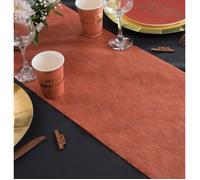 1 Chemin de table décoratif intissé Terracotta 30 cm x 25 m REF/5696