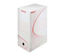 1 Conteneur Esselte Boxy, S, ouverture par l'avant, Dimensions : 360 x 258 x 540, Couleur : Blanc, Réf. Produit : 128910