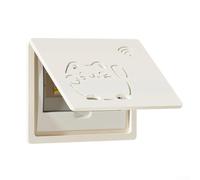 1 couvercle de boîte de compteur électrique à charnière pour mur, panneau de boîte de distribution à rabat pour armoire à faible courant, panneau en bois et plastique sans trou pour la maison, le