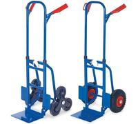 1 diable pour escaliers pliable et 1 diable empilable pliable, capacité de charge : 150 kg