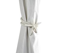 1 embrasse de rideau en coton avec motif étoile de mer pour rideaux sur le thème de la plage, décoration de fenêtre de la maison (S)