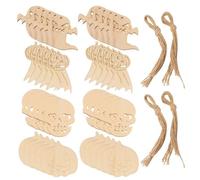 1 Ensemble/40 Pièces Pratique En Bois Citrouille Fantôme Artisanat Portable Utile Délicat Halloween Pendentif Maison Parure Festival Ornement Fo