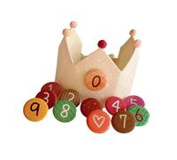 1 ensemble de chapeaux d'anniversaire couronnés pour enfants avec sangle réglable en coton pour photographie de 0 à 9 ans