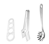 1 ensemble de cuillères à spaghetti en acier inoxydable for nouilles, poisson, gadgets cuisine, peigne, pince, passoire, accessoires for pâtes, outils pour Pâtes