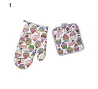 1 ensemble de gants de barbecue lavables, réutilisables, durables, respirants et polyvalents, Anti-brûlure, pour cadeaux