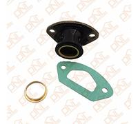 1 ensemble de pièces de tronçonneuse collecteur d'admission d'échappement avec bague et joint pour tronçonneuse chinoise 45CC/4500 52CC/5200 58CC/5800