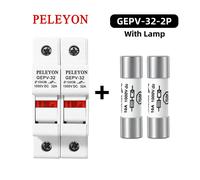 1 ensemble de porte-fusibles CC 10*38mm 2P avec fusible 20A 25A, haute tension solaire photovoltaïque 1000V, protection de système photovoltaïque GEPV With 2pcs fuse