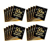1 Ensemble de Serviettes Imprimées Colorées pour Fêtes d ' Anniversaire Papier Robuste 80G Mesurant 16, 5 Cm Napperon en Papier Décoratif Serviettes Imprimées Colorées