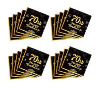 1 Ensemble de Serviettes Imprimées Colorées pour Fêtes d ' Anniversaire Papier Robuste 80G Mesurant 16, 5 Cm Napperon en Papier Décoratif Serviettes Imprimées Colorées