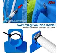 1 ensemble de supports de tuyaux de piscine, 30-38mm, pour sortie de tuyau de terre Intex Bestway avec attache de câble, accessoires de piscine 2 set Blue