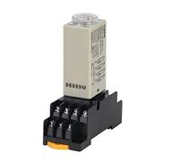 1 ensemble H3Y-4 bouton rotatif de retard mise sous tension 1S/5S/10S/30S/60Stimer relais temporisé AC/DC 12V 14 broches avec Base PYF14A(Voltage Dc 12v,0-3 Minute)
