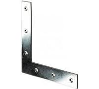 1 équerre d'assemblage plate acier zingué HETTICH, l.120 mm Zingué G