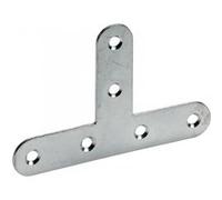 1 équerre t plate acier zingué HETTICH, l.55 mm Zingué G