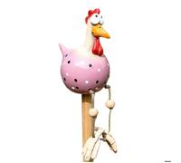 1 Figurine de poule, résine, décoration jardin, ornements terrasse, intérieur extérieur, cadeau fête .