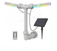 1 Fontaine pour piscine, double jet 4,25m, raccord 1,5 pouce, ABS résistant UV, pour piscines enterrées et hors sol .