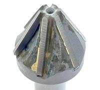 1 foret à chanfreiner 60/90 degrés, diamètre de coupe 16-60 mm, fraise à chanfreiner avec lame en carbure de brasage, tige droite TCT, fraise à chanfreiner(40mm-60degree)