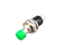 1 interrupteur à bouton-poussoir momentané de 7 mm, micro-interrupteur à réinitialisation automatique PBS-110, marche/arrêt, appuyez sur l'interrupteur de réinitialisation for l'électronique(Green)