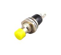1 interrupteur à bouton-poussoir momentané de 7 mm, micro-interrupteur à réinitialisation automatique PBS-110, marche/arrêt, appuyez sur l'interrupteur de réinitialisation for l'électronique(Yellow)