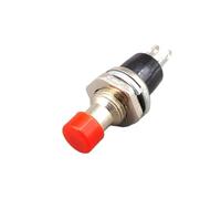 1 interrupteur à bouton-poussoir momentané de 7 mm, micro-interrupteur à réinitialisation automatique PBS-110, marche/arrêt, appuyez sur l'interrupteur de réinitialisation for l'électronique(Red)