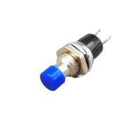 1 interrupteur à bouton-poussoir momentané de 7 mm, micro-interrupteur à réinitialisation automatique PBS-110, marche/arrêt, appuyez sur l'interrupteur de réinitialisation for l'électronique(Blue)